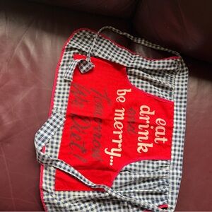 Red and Blue Vintages Checkered Apron